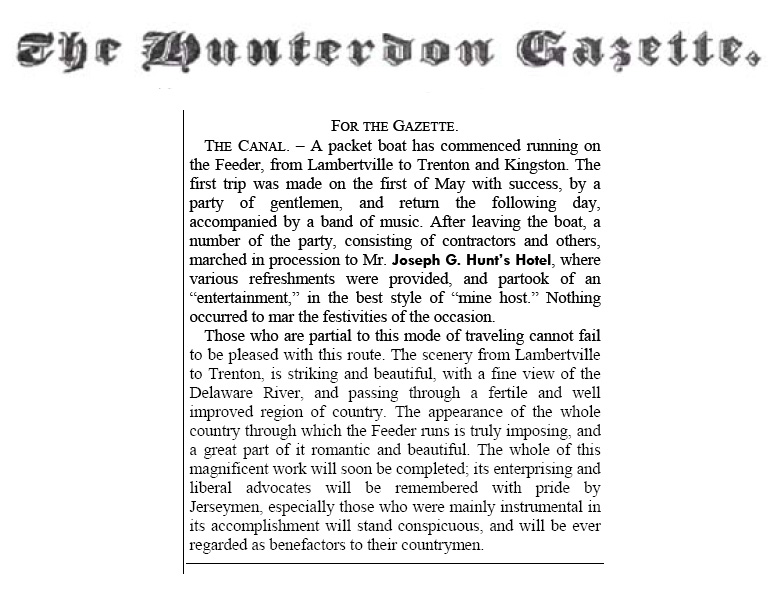 The Hunterdon Gazett; May 7, 1834