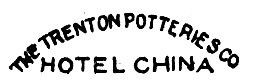 Example of a Trenton Pottery Company makers mark.